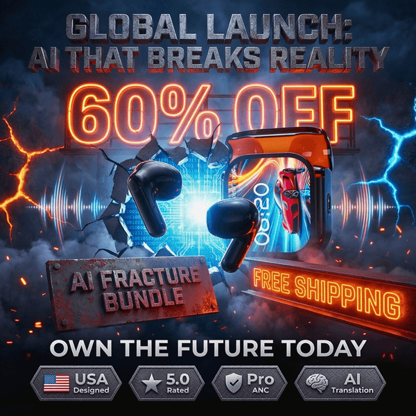 Pro AI Translator Earbuds + HD Touch Screen