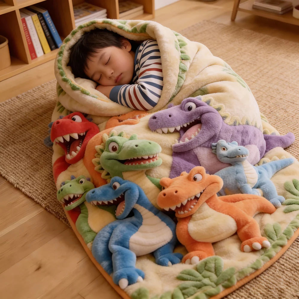 The 3D Dinosaur Sensory Blanket