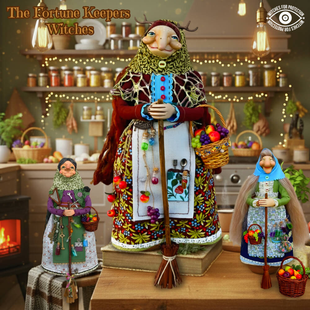 Handmade Kitchen Witch Doll: Crafted for Culinary Charm and Enduring Luck