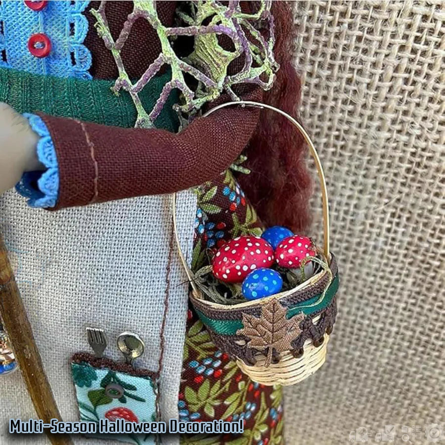 Handmade Kitchen Witch Doll: Crafted for Culinary Charm and Enduring Luck