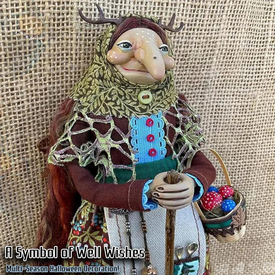 Handmade Kitchen Witch Doll: Crafted for Culinary Charm and Enduring Luck